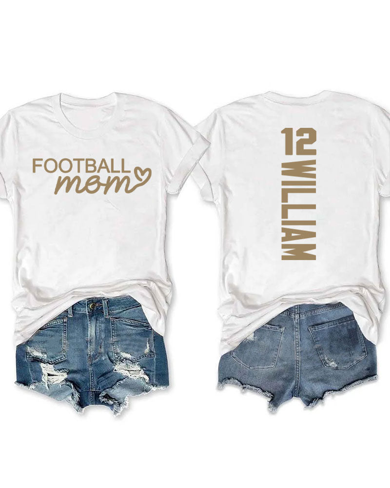 Football Mom Custom T-shirt