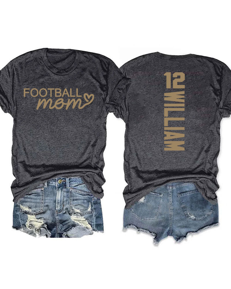 Football Mom Custom T-shirt