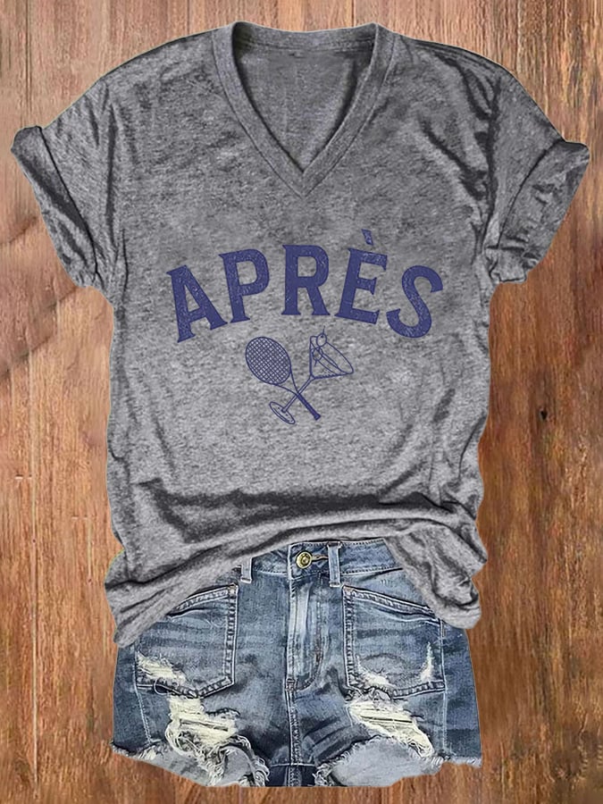 Women's Apres Tennis Print T-shirt