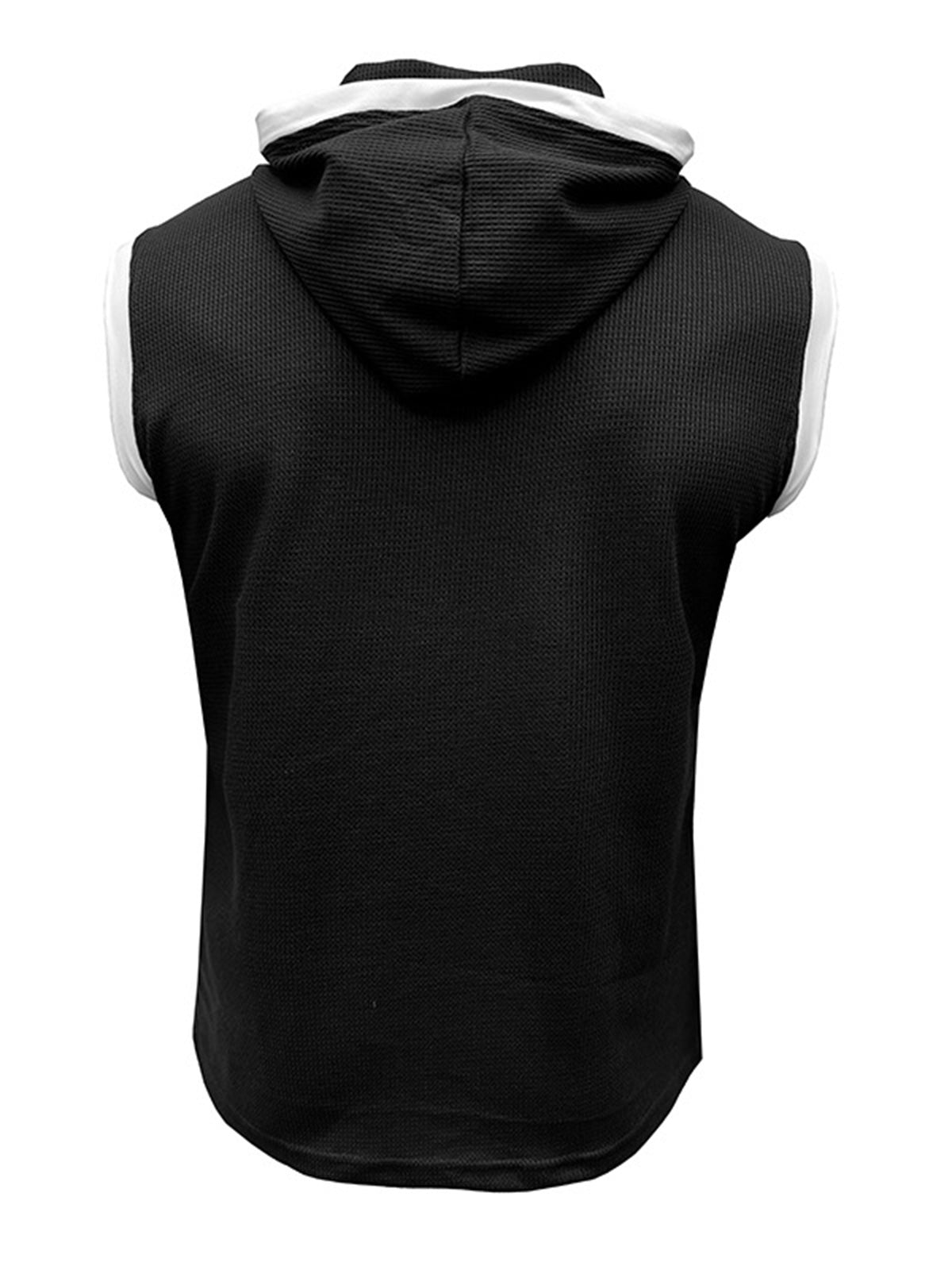 Men's Basic Casual Hooded Sleeveless T-Shirt Vest