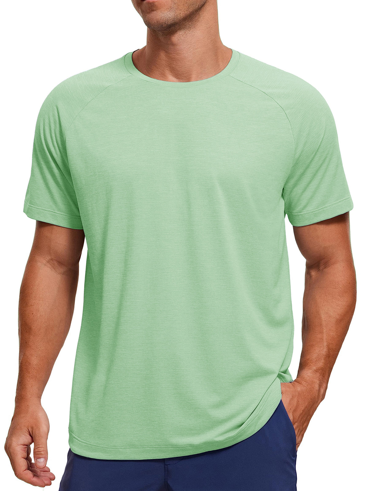 Men's Basic Sports Casual Base T-shirt