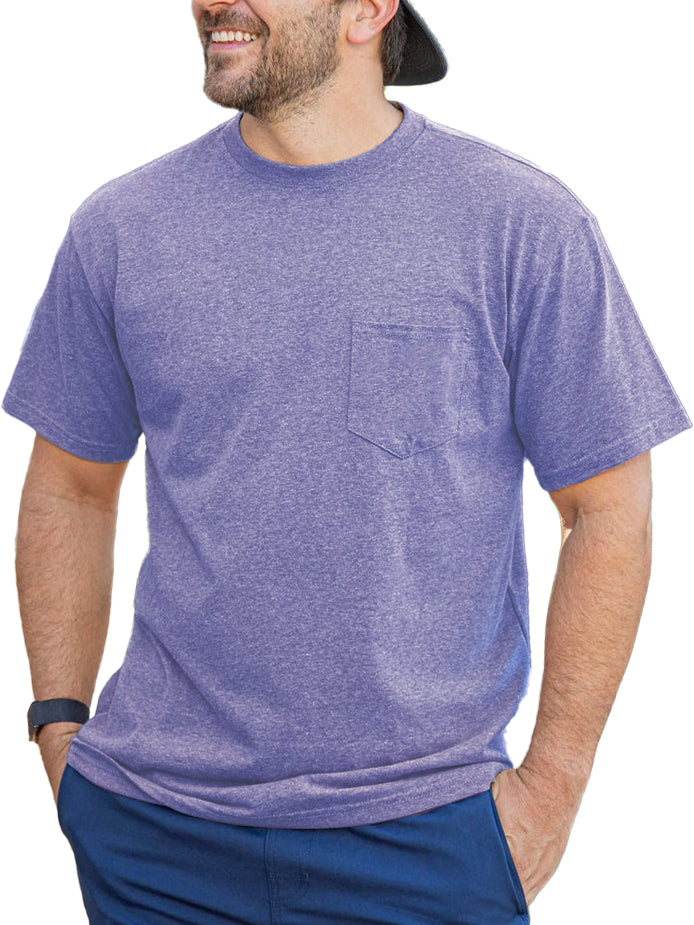 Men's Casual Solid Color Pocket Short Sleeve T-Shirt