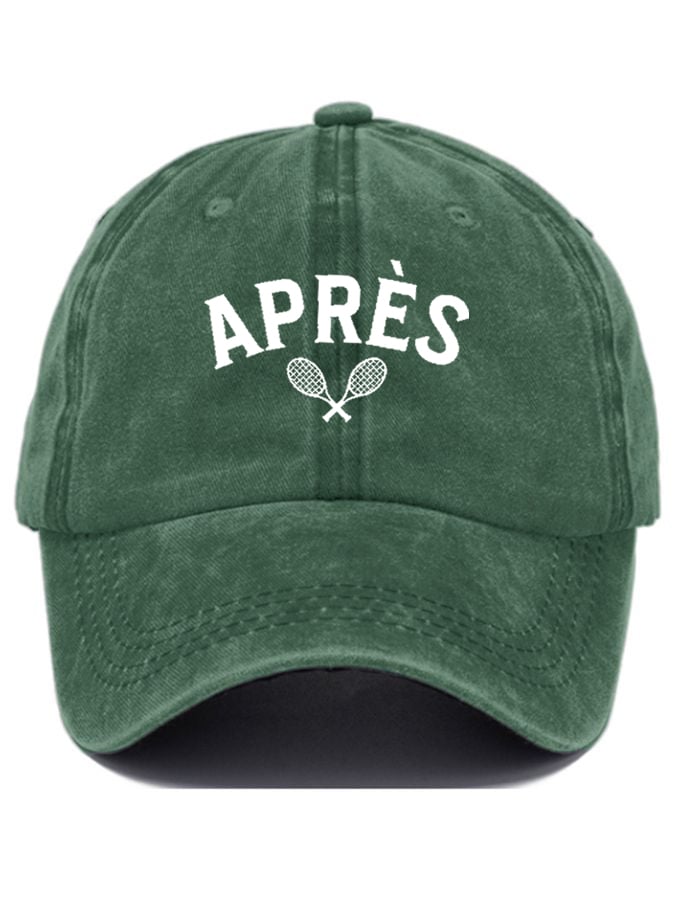 Women's Apres Tennis Print Baseball Cap