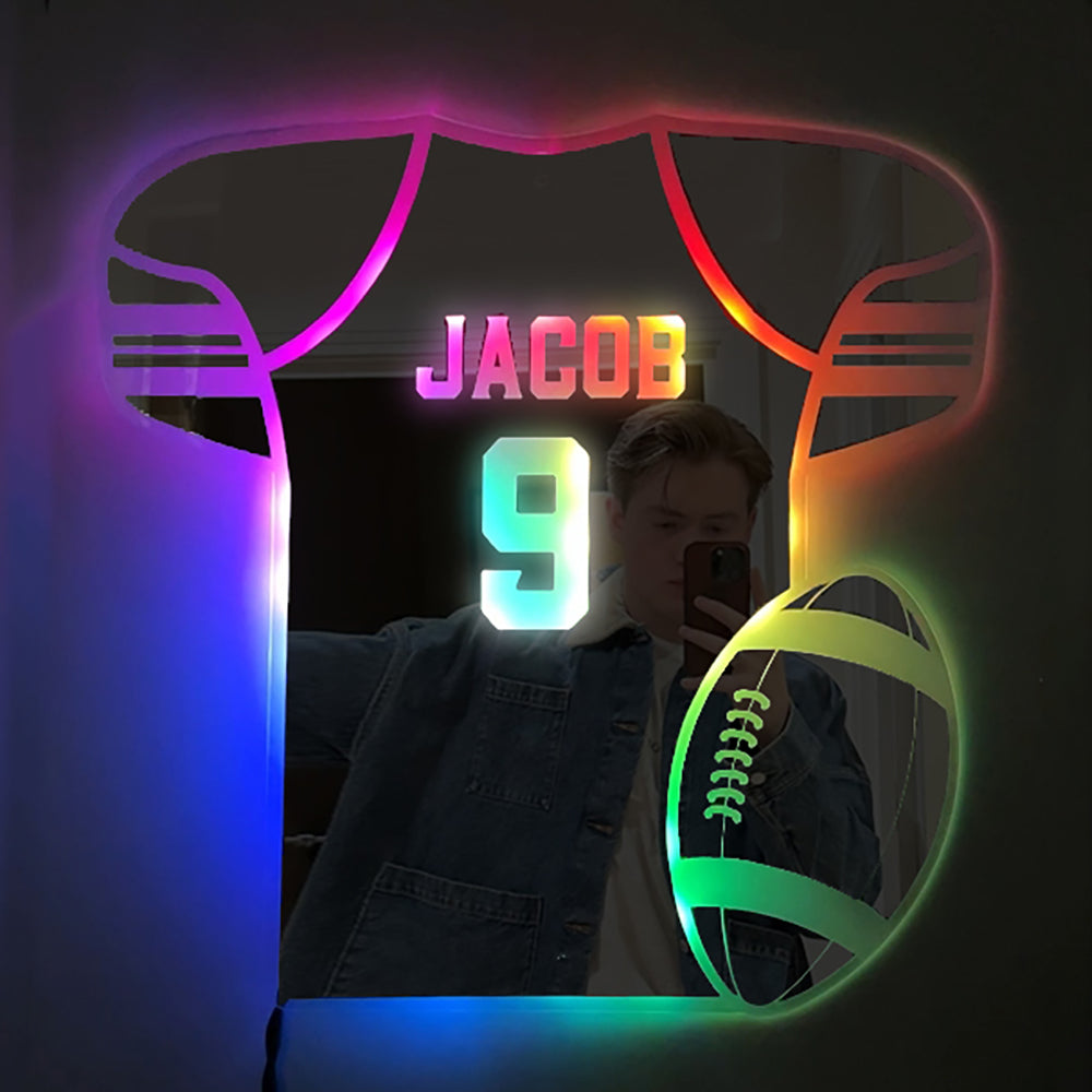 Personalized LED Cool Mirror Lights For Sports fans