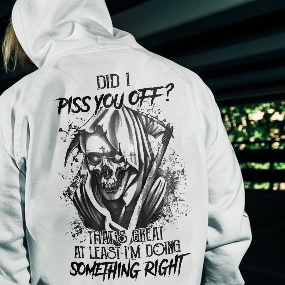 Did I Piss You Off Skull Reaper All Over Print  Men's Long Sleeve Hoodies