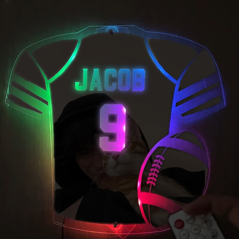 Personalized LED Cool Mirror Lights For Sports fans