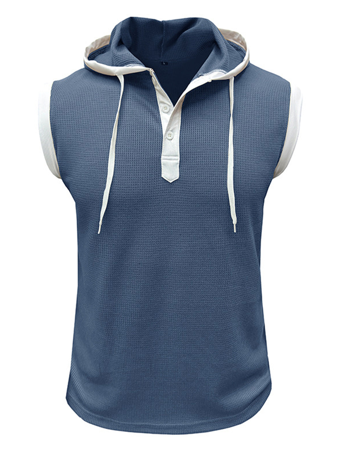 Men's Basic Casual Hooded Sleeveless T-Shirt Vest