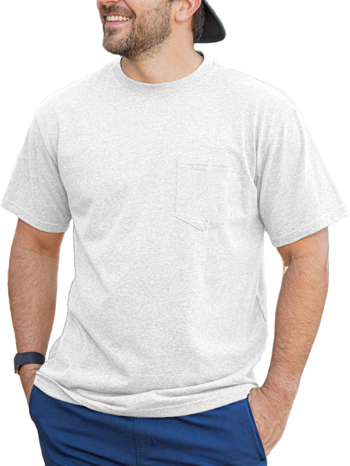 Men's Casual Solid Color Pocket Short Sleeve T-Shirt