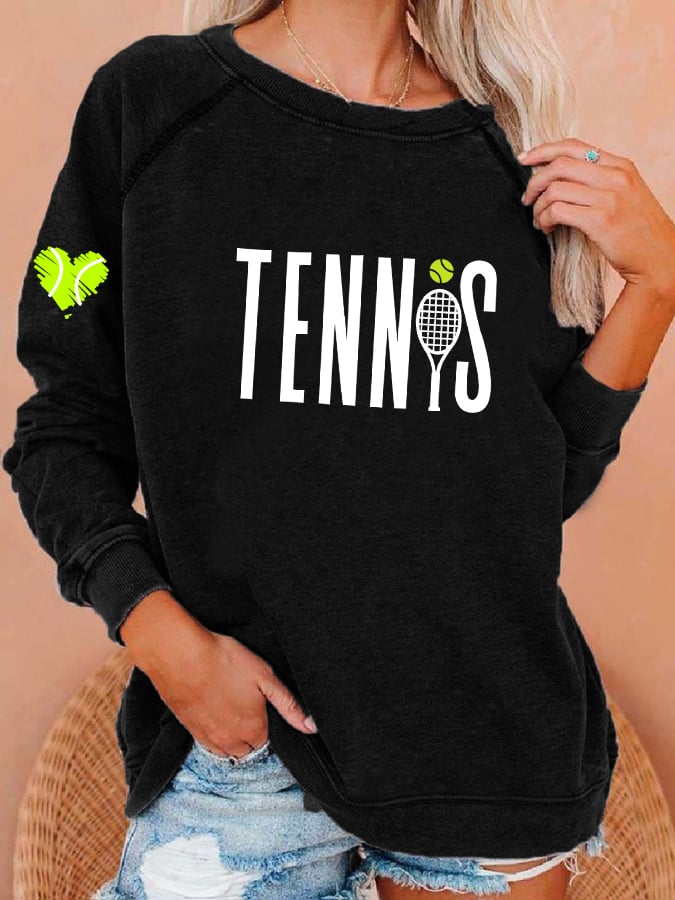 Women's Clothing Tennis Lovers Casual Sweaters