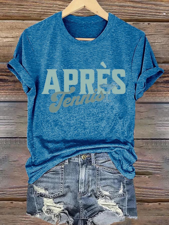 Women's Apres Tennis Print T-shirt