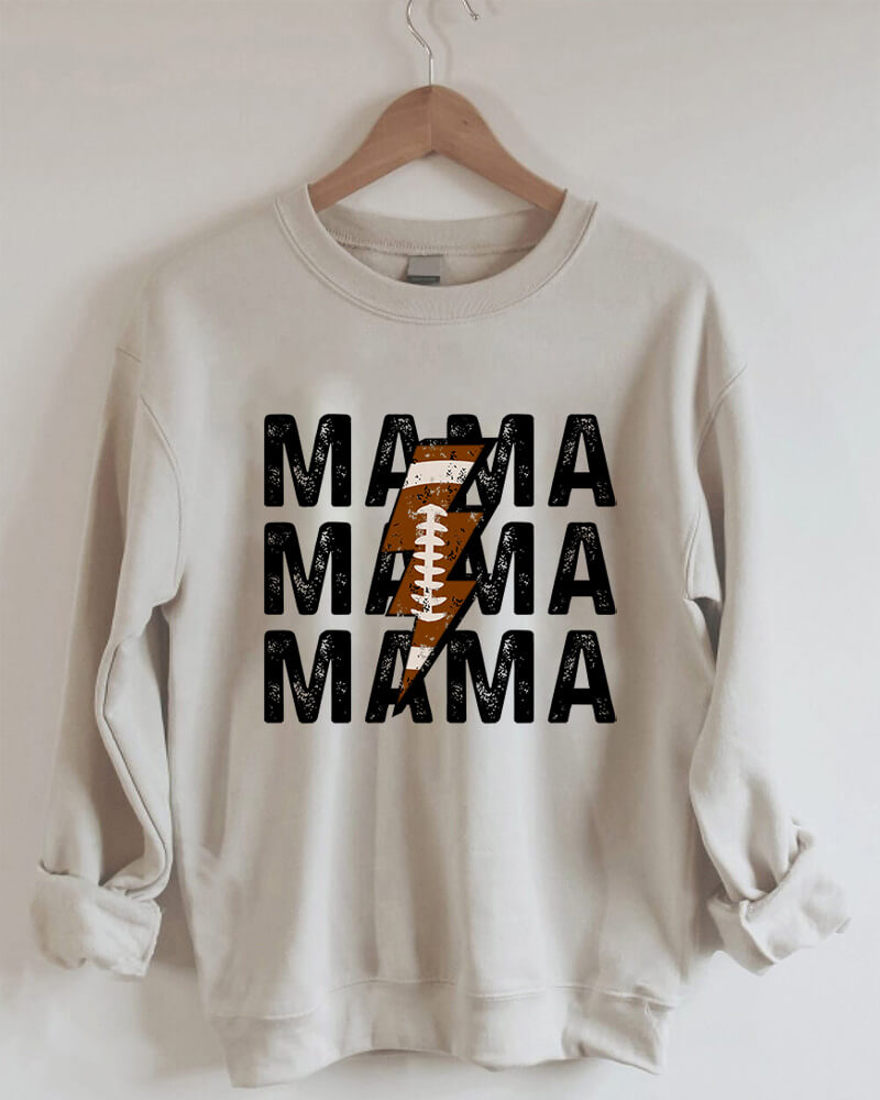 Football Mama Personalized Number Sweatshirt