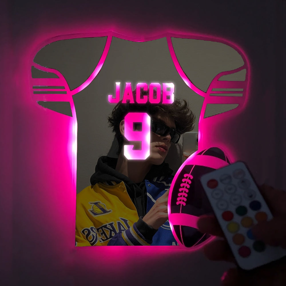 Personalized LED Cool Mirror Lights For Sports fans