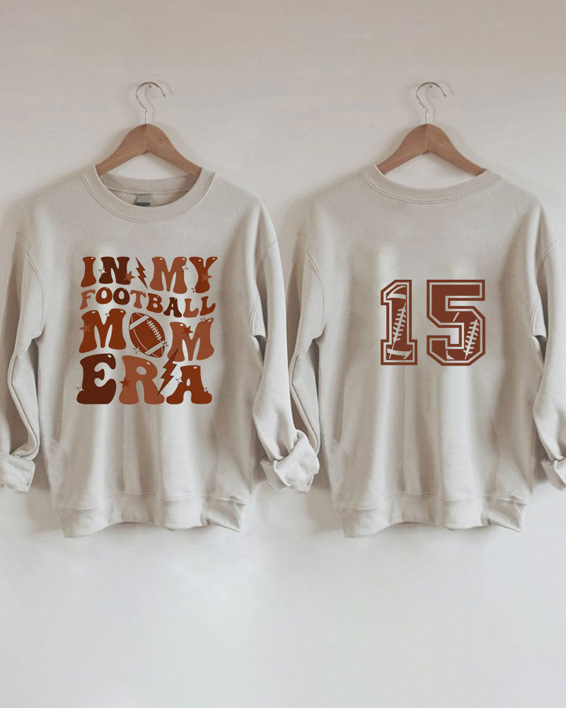 In My Football Mom Era Personalized Number Sweatshirt