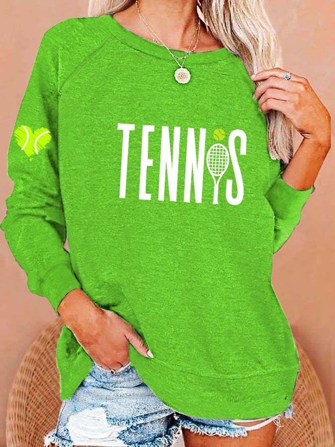 Women's Clothing Tennis Lovers Casual Sweaters