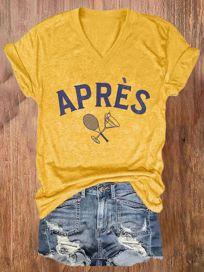 Women's Apres Tennis Print T-shirt