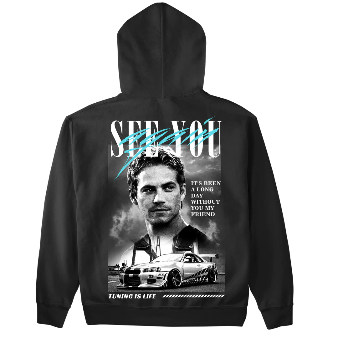 PAUL WALKER SEE YOU AGAIN PREMIUM HOODIE