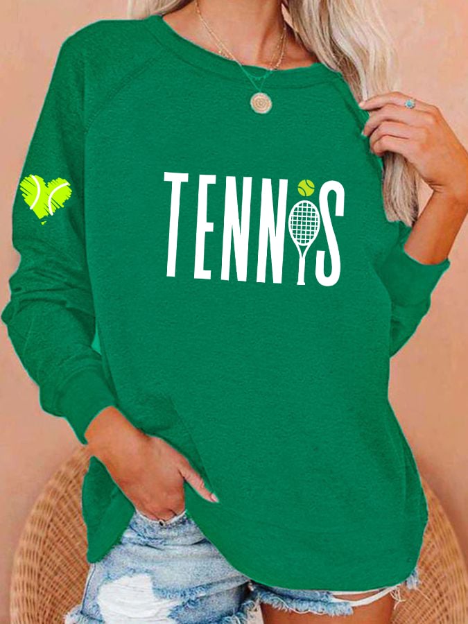 Women's Clothing Tennis Lovers Casual Sweaters