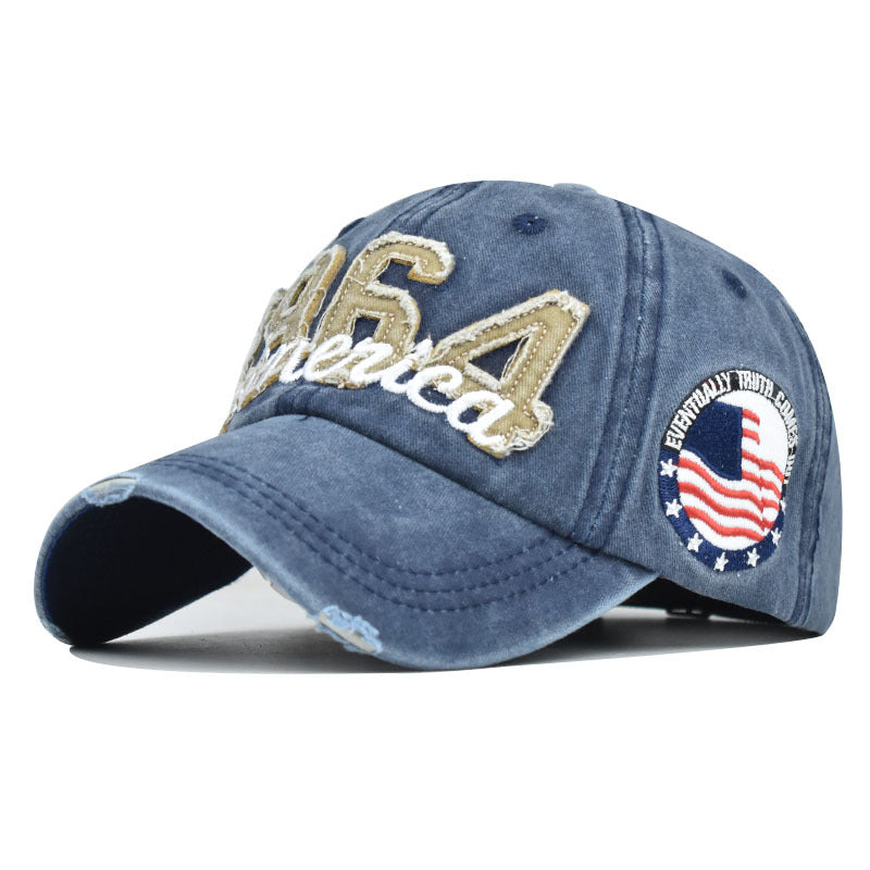 Mens Outdoor 1964 Embroidery America Baseball Cap