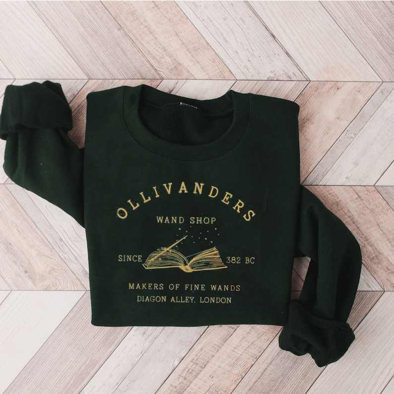 Ollivanders Wand Shop Wizard Book  Sweatshirts