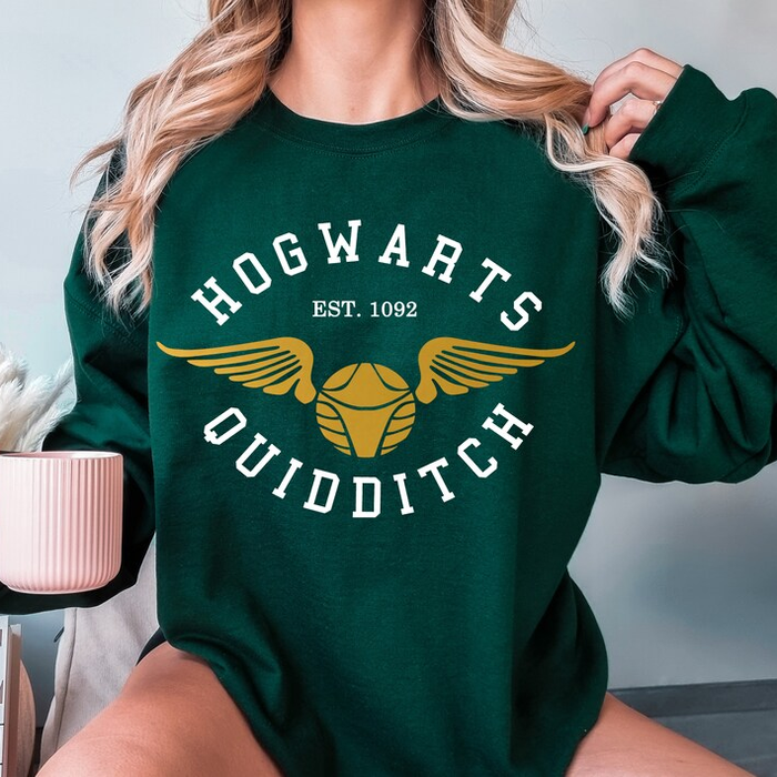 Hogwart's Quidditch Golden Snitch Graphic Sweatshirt