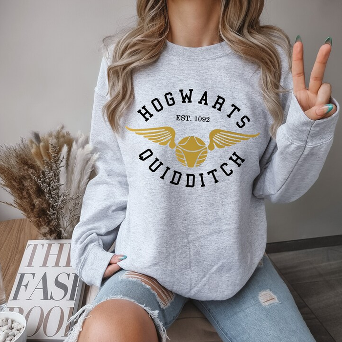 Hogwart's Quidditch Golden Snitch Graphic Sweatshirt