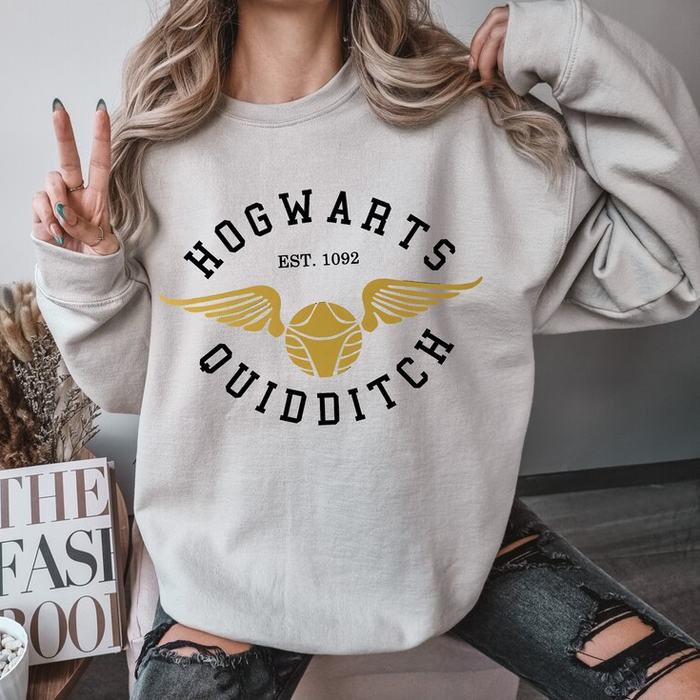 Hogwart's Quidditch Golden Snitch Graphic Sweatshirt