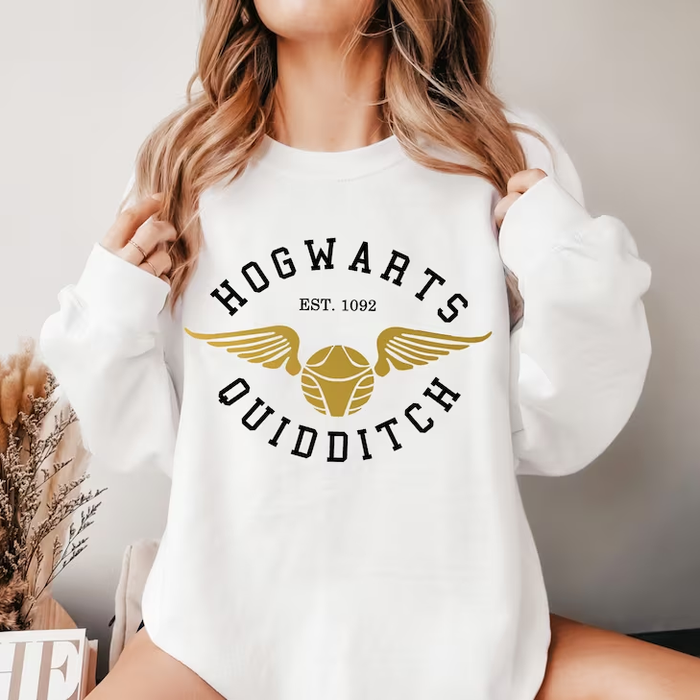 Hogwart's Quidditch Golden Snitch Graphic Sweatshirt