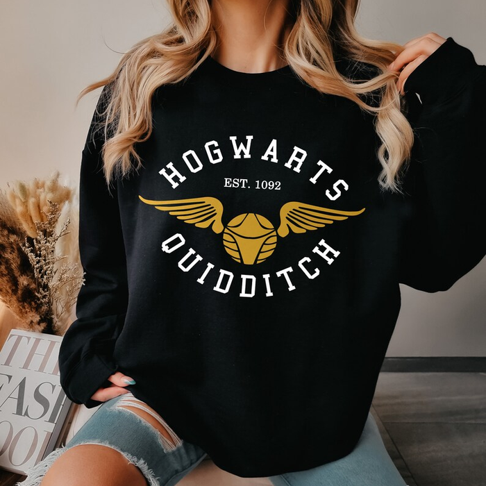 Hogwart's Quidditch Golden Snitch Graphic Sweatshirt