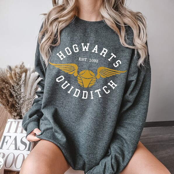 Hogwart's Quidditch Golden Snitch Graphic Sweatshirt