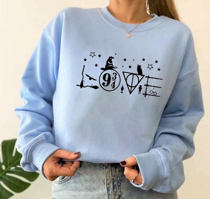 Hogwarts School Funny Printed Sweatshirt