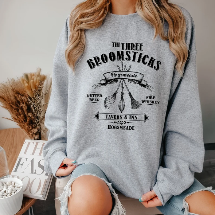 Three Broomsticks Crewneck Sweatshirt