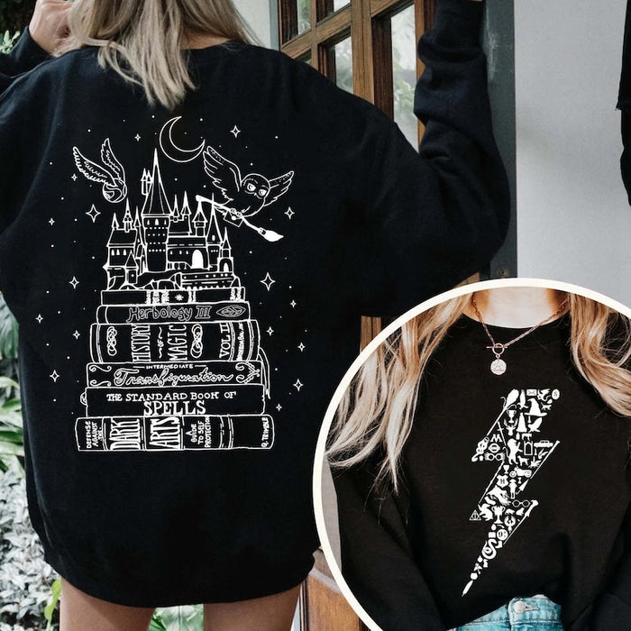 Wizard Castle Book Reading Magic Sweatshirt