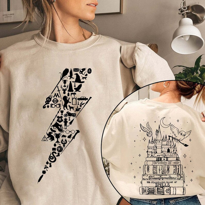 Wizard Castle Book Reading Magic Sweatshirt