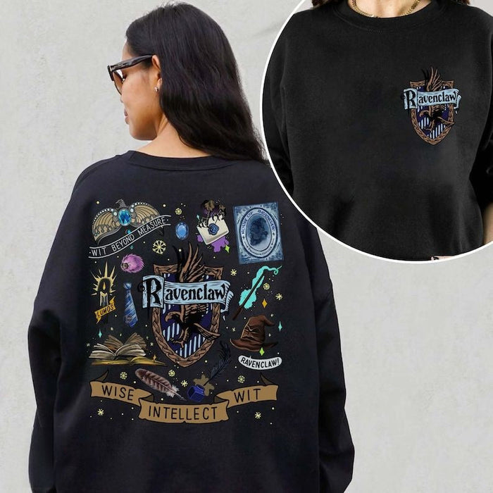 Magic World 2 Sides Ravenclaw Print Sweatshirt