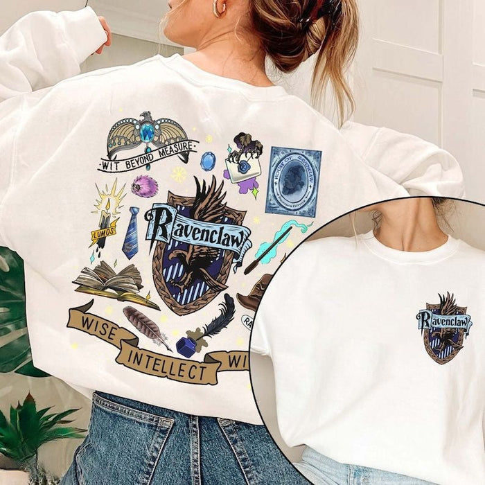 Magic World 2 Sides Ravenclaw Print Sweatshirt