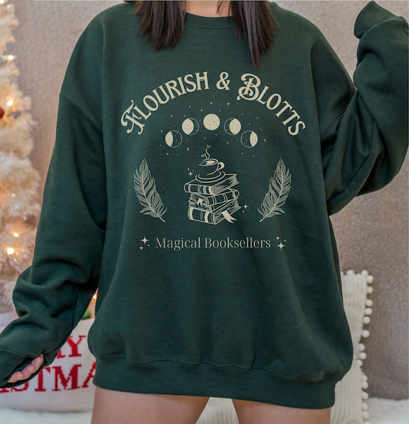 Flourish and Blotts Wizard Sweatshirt