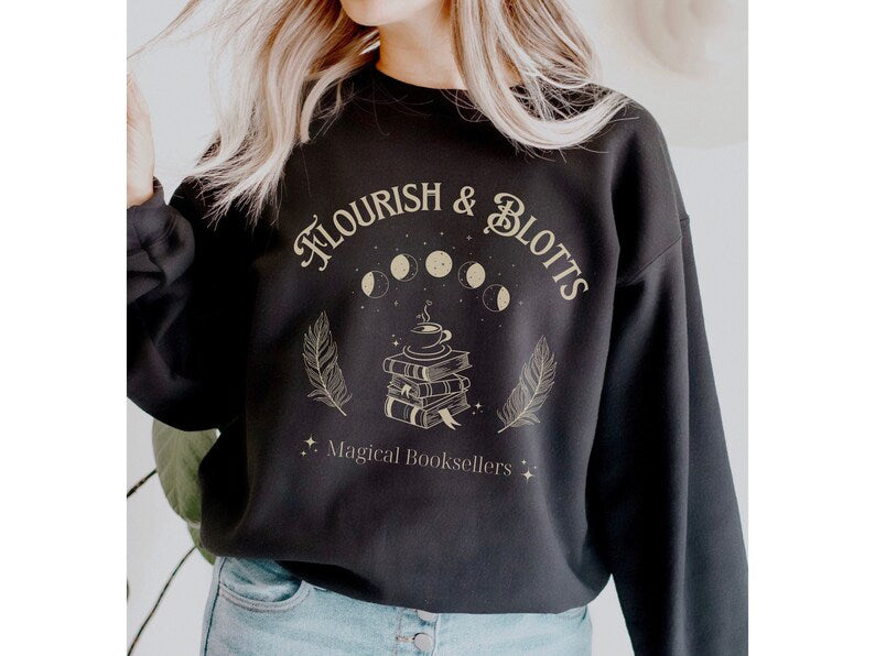 Flourish and Blotts Wizard Sweatshirt