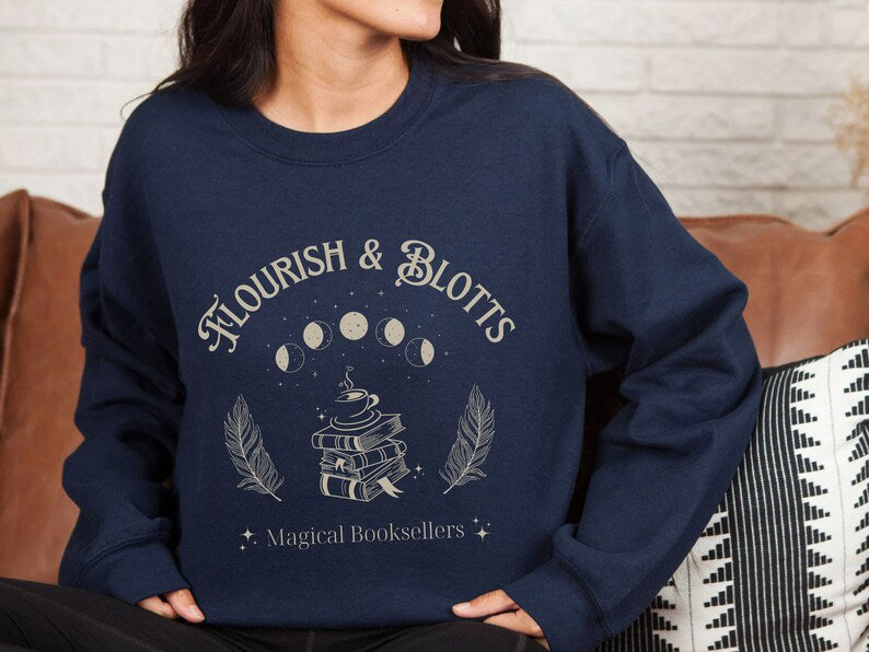 Flourish and Blotts Wizard Sweatshirt