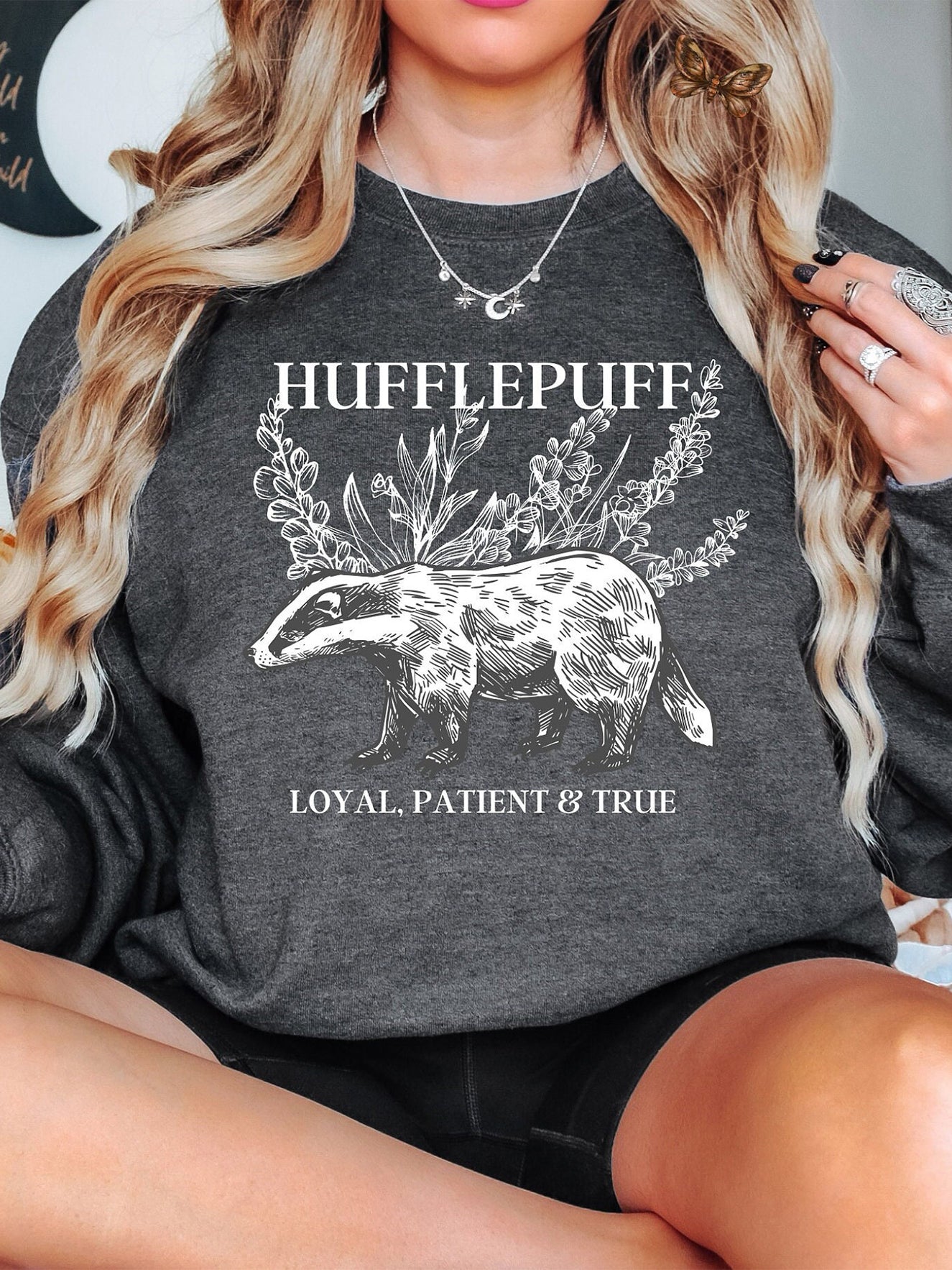 Hufflepuff House Hogwarts House Wizard Sweatshirt