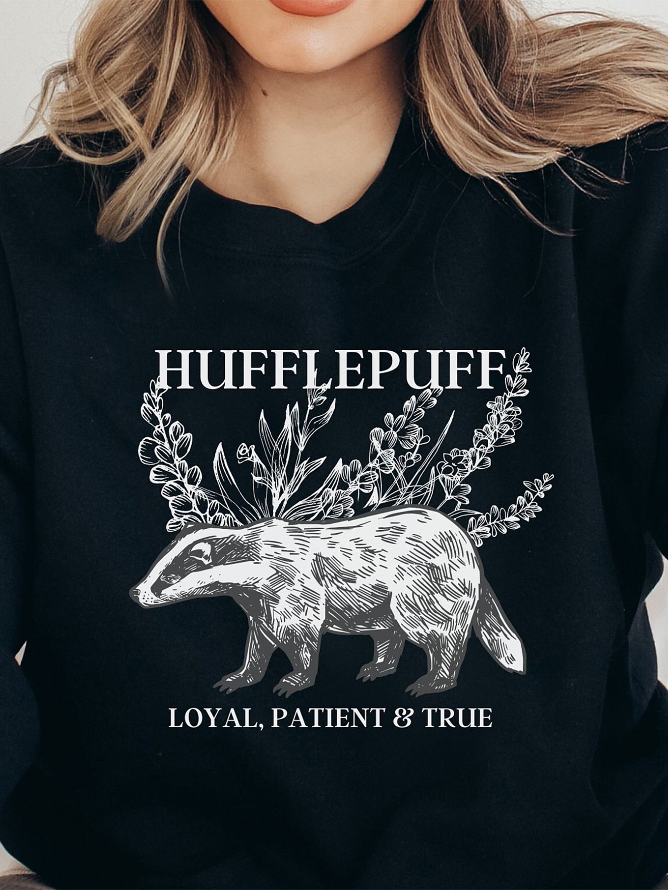 Hufflepuff House Hogwarts House Wizard Sweatshirt