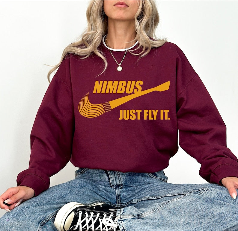 Nimbus Just Fly It Wizard House Crewneck Sweater