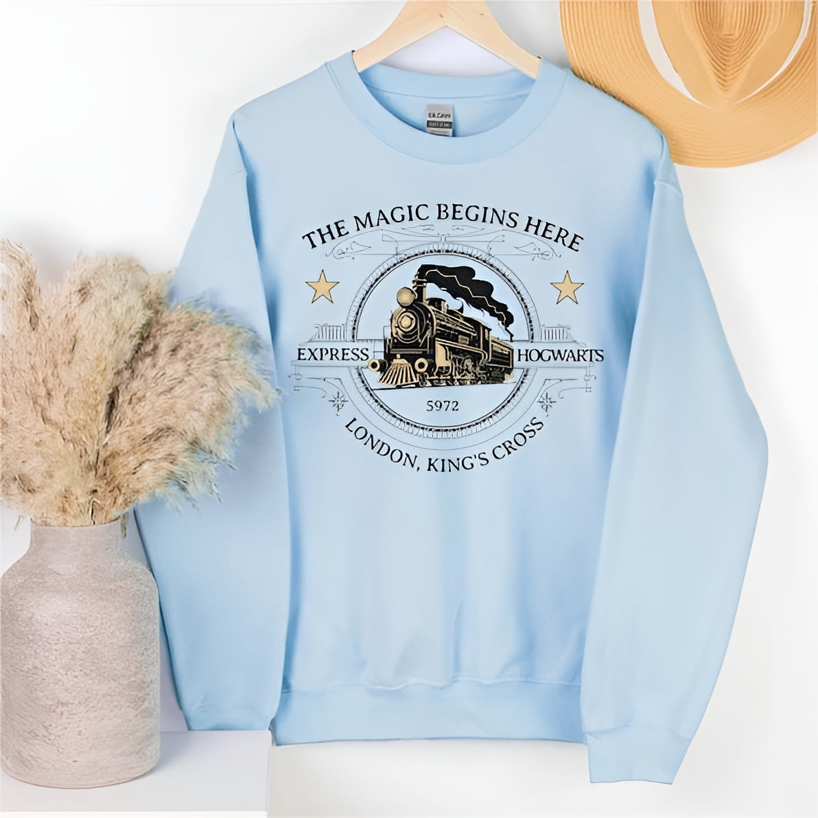 The Magic Begins Here Hogwarts Sweatshirt