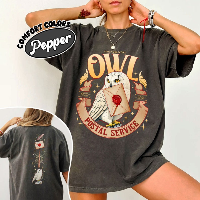 Owl Postal Service Comfort Colors Shirt