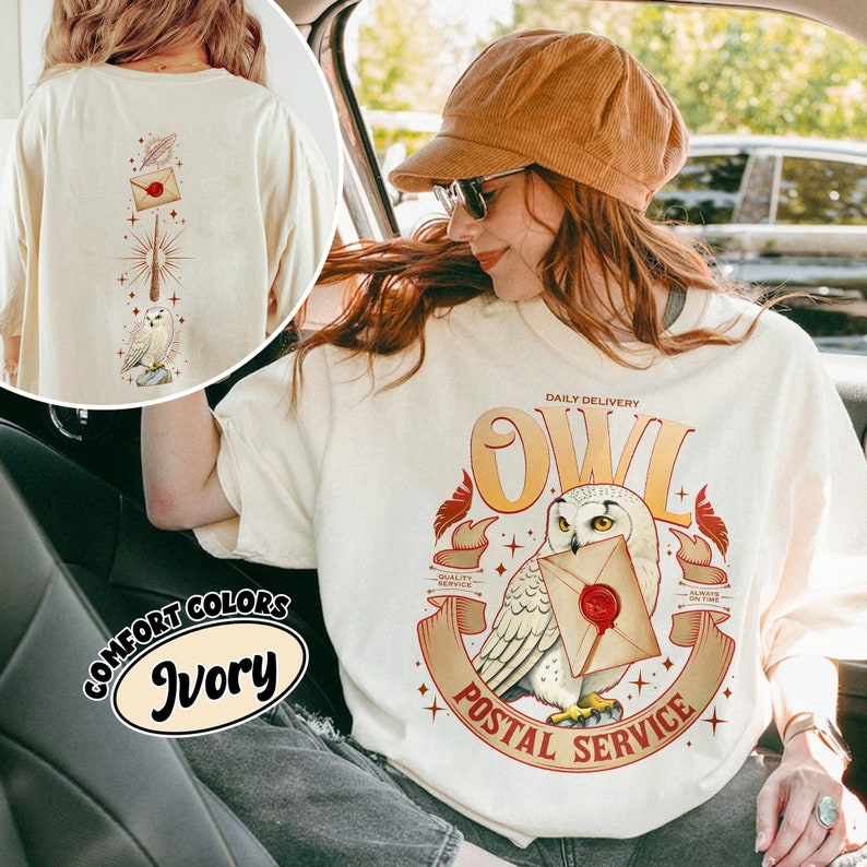 Owl Postal Service Comfort Colors Shirt