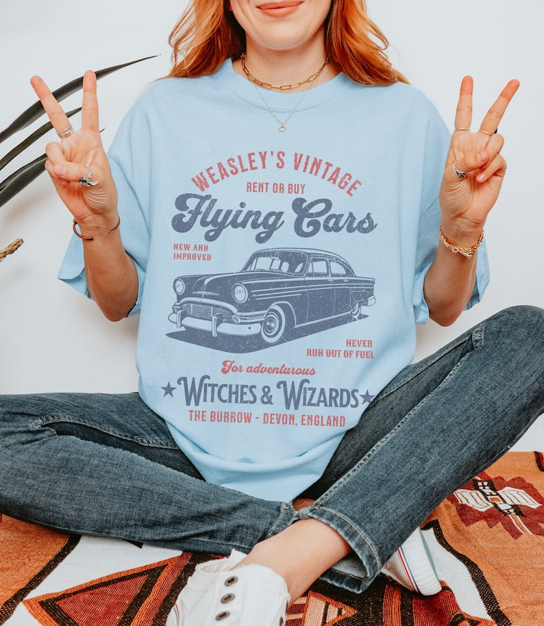 Weasley's Flying Car Bookish Shirt