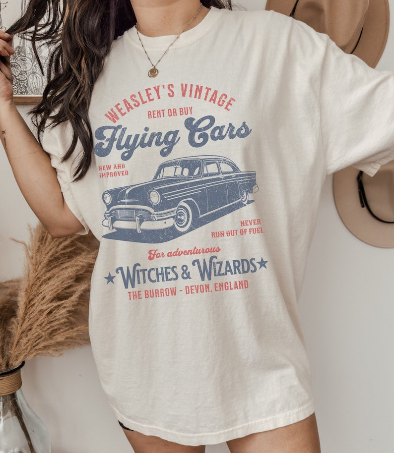 Weasley's Flying Car Bookish Shirt