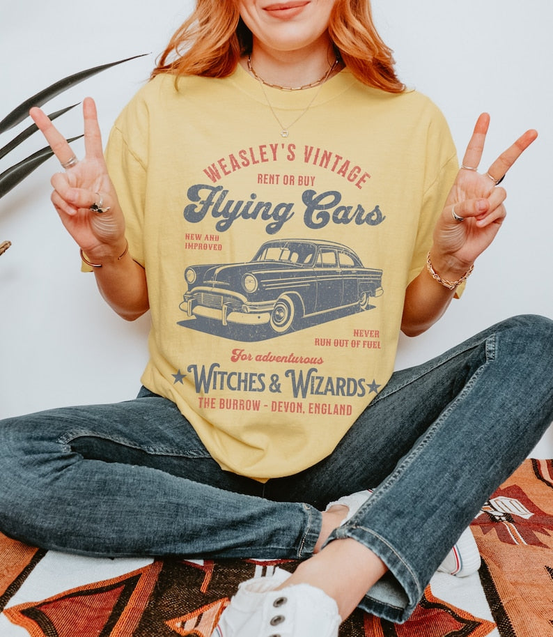 Weasley's Flying Car Bookish Shirt