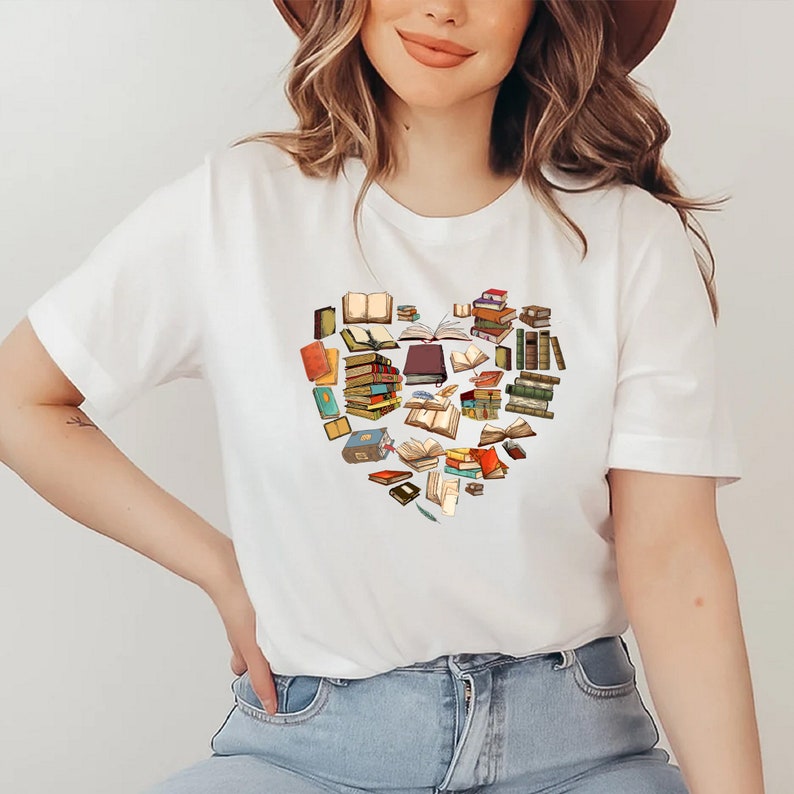 Book Heart Shirt