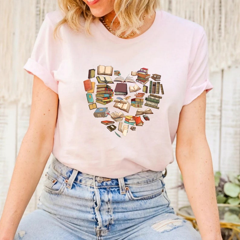 Book Heart Shirt