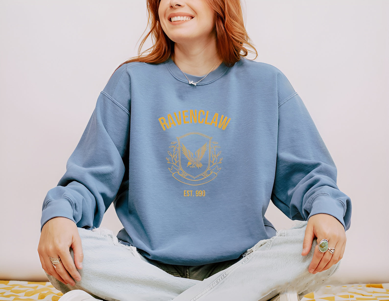 Ravenclaw Comfort Colors Hogwarts House Sweatshirt